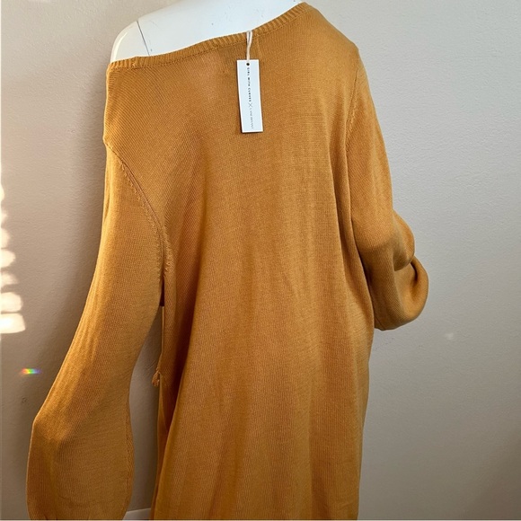 Lane Bryant Girl with Curves Yellow Mustard Sweater Dress - Picture 4 of 5